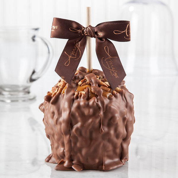 Pecan Turtle Caramel Apple w/ Milk Belgian Chocolate